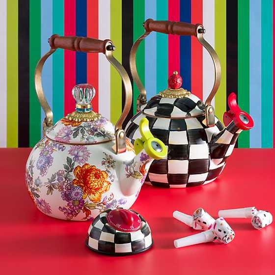 Courtly Check Kitchen Timer | Stylish Hand-Painted Culinary Tool