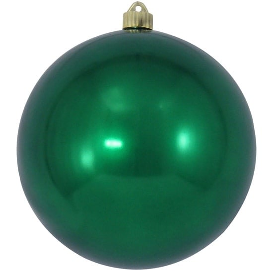 8-inch Blarney Green shatterproof plastic Christmas ornament with a matte finish