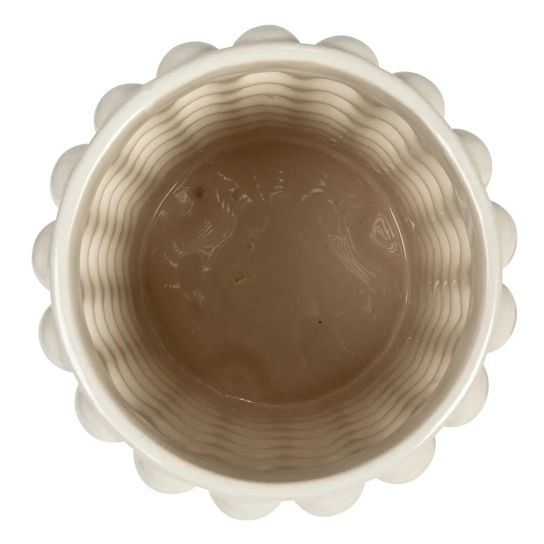 10.25" Stoneware Canister with Wood Lid