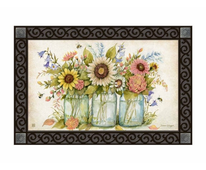 MatMate doormat tray insert with non-slip recycled rubber backing