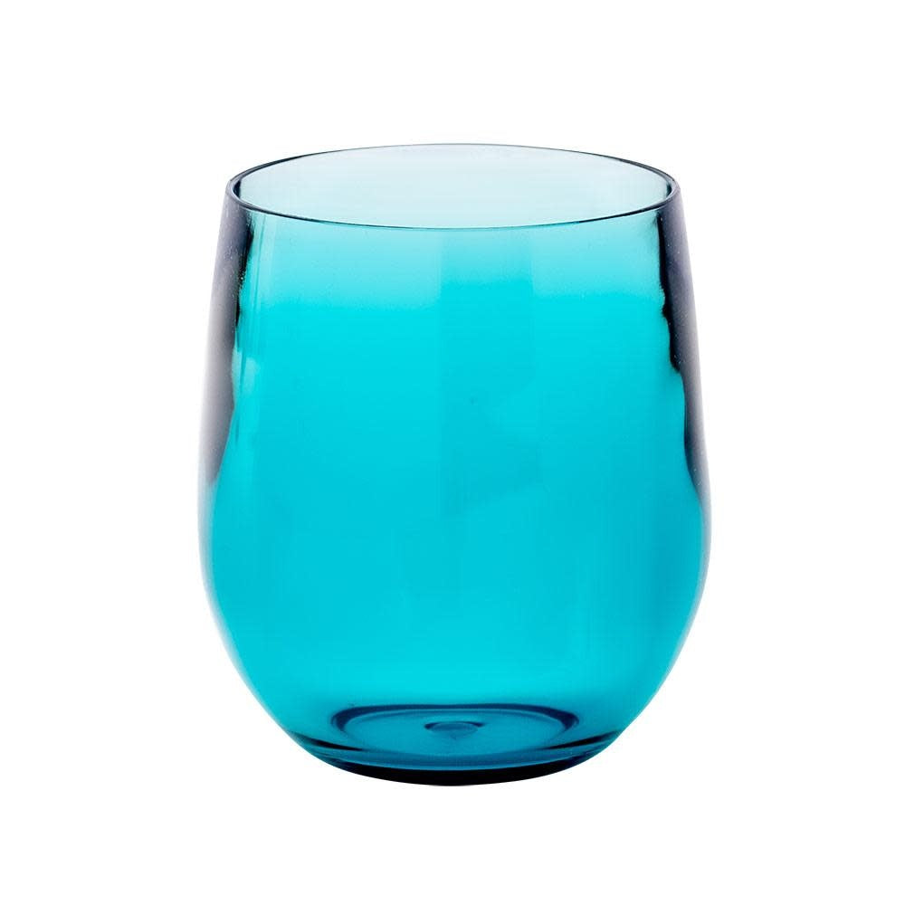 Clear acrylic 12oz tumbler glass with a cylindrical shape.