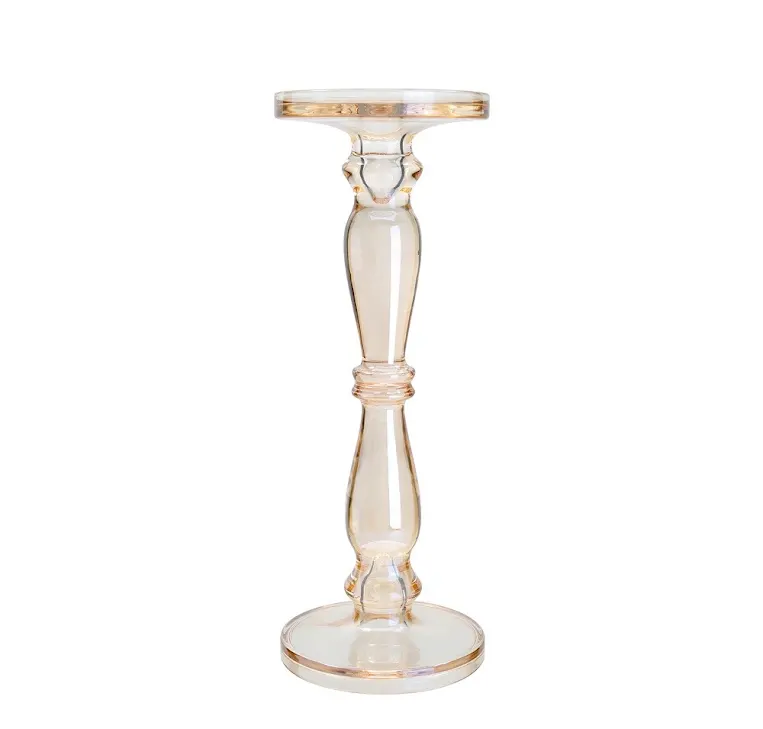 13.8" - Glass Candle Holder