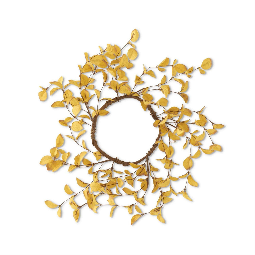 14 Inch Eucalyptus Candle Ring/Wreath