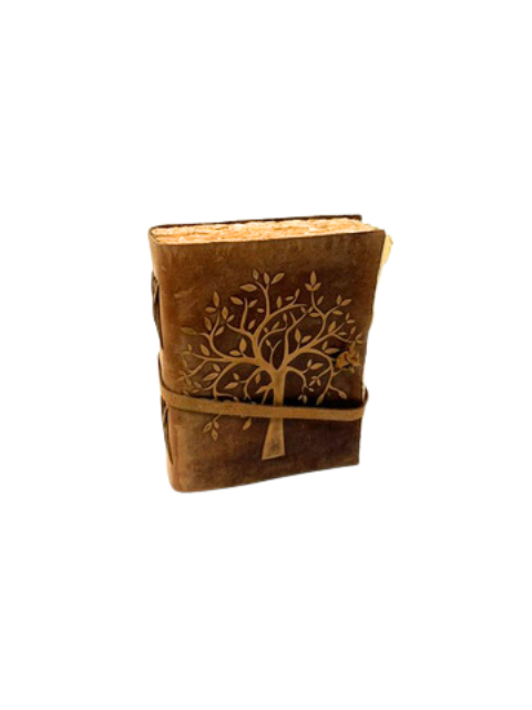 8 inch Leather Tree Embossed Journal.