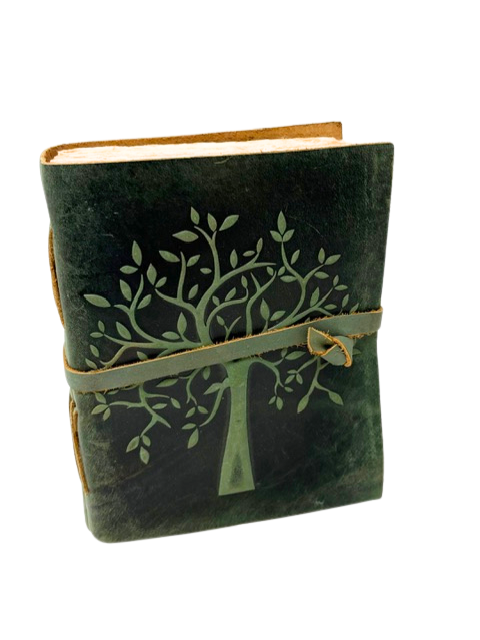 8 inch Leather Tree Embossed Journal.