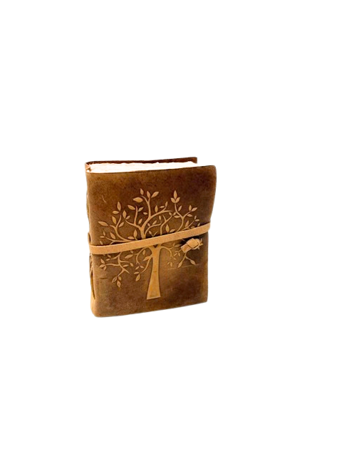 8 inch Leather Tree Embossed Journal.
