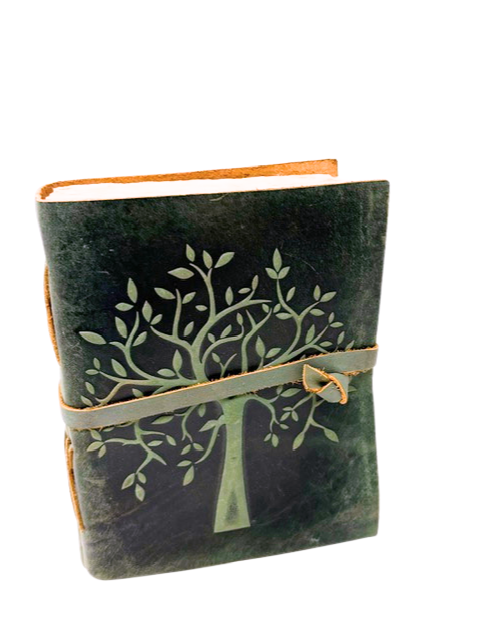 8 inch Leather Tree Embossed Journal.