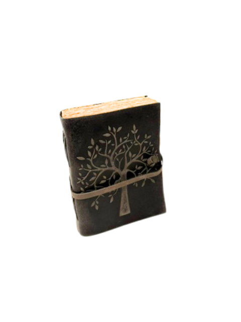 8 inch Leather Tree Embossed Journal.