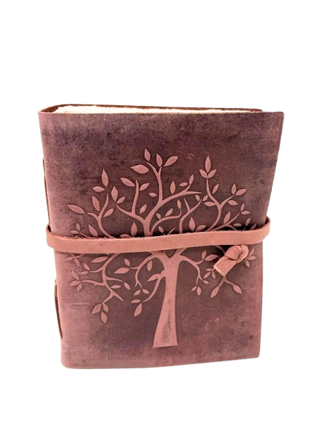 8 inch Leather Tree Embossed Journal.