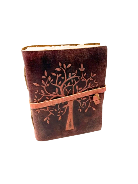 8 inch Leather Tree Embossed Journal.