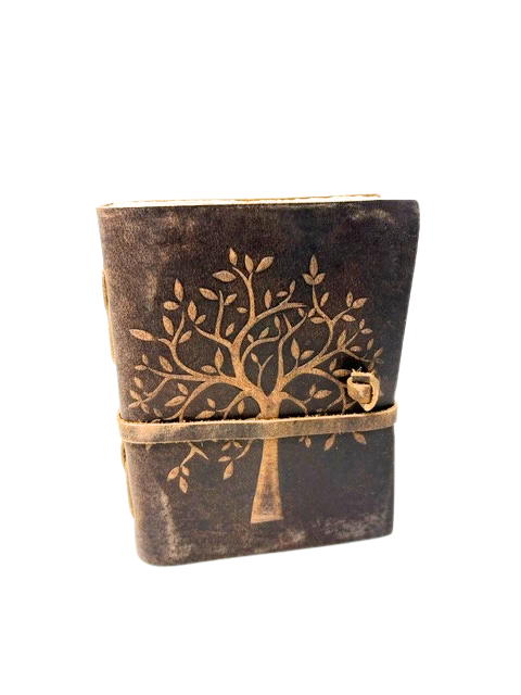 8 inch Leather Tree Embossed Journal.