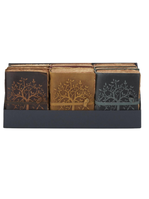 8 inch Leather Tree Embossed Journal.