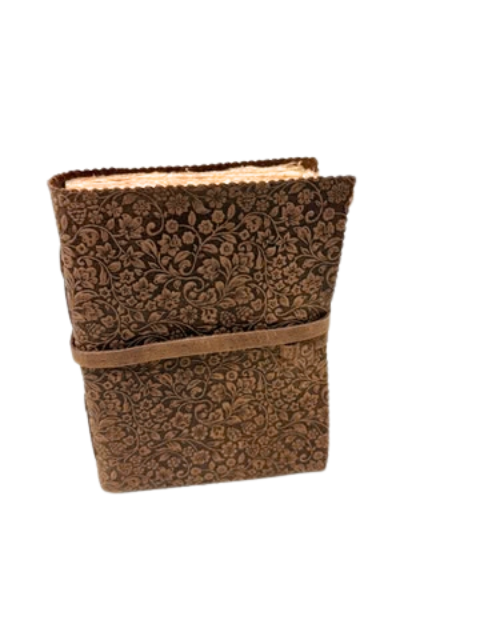 8 inch Leather Floral Embossed Journal