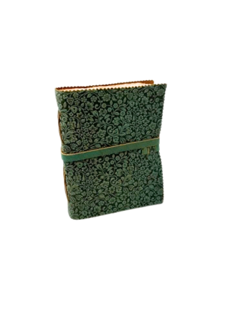 8 inch Leather Floral Embossed Journal