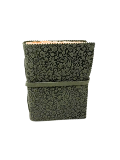 8 inch Leather Floral Embossed Journal