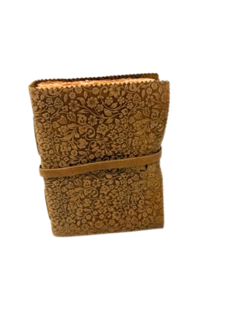 8 inch Leather Floral Embossed Journal