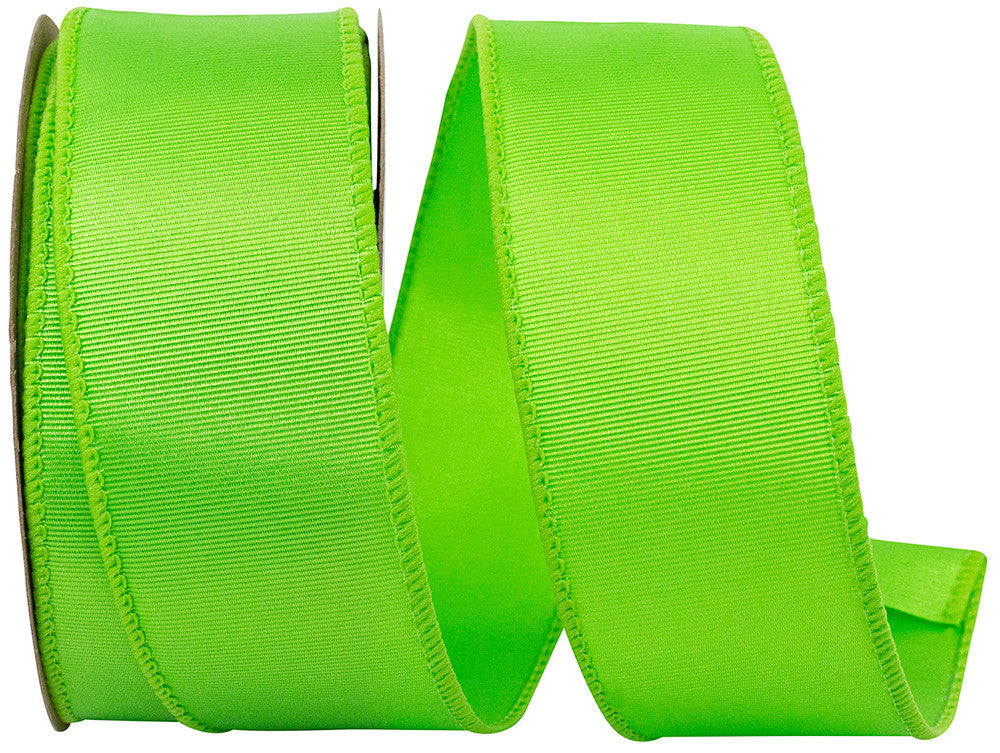 1-1/2 inch, 10 Yds Grosgrain Sheen Value Wired Edge