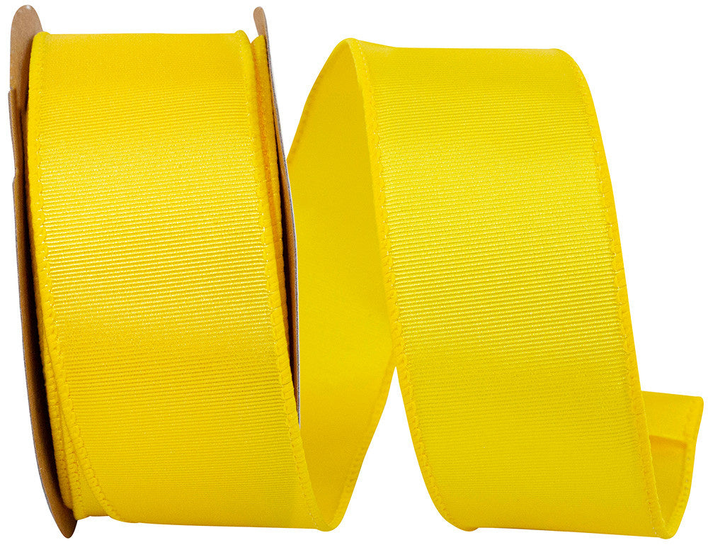 1-1/2 inch, 10 Yds Grosgrain Sheen Value Wired Edge