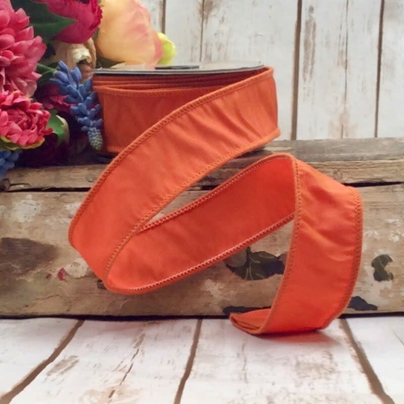 1.5” X 10yds Taffeta, Persimmon