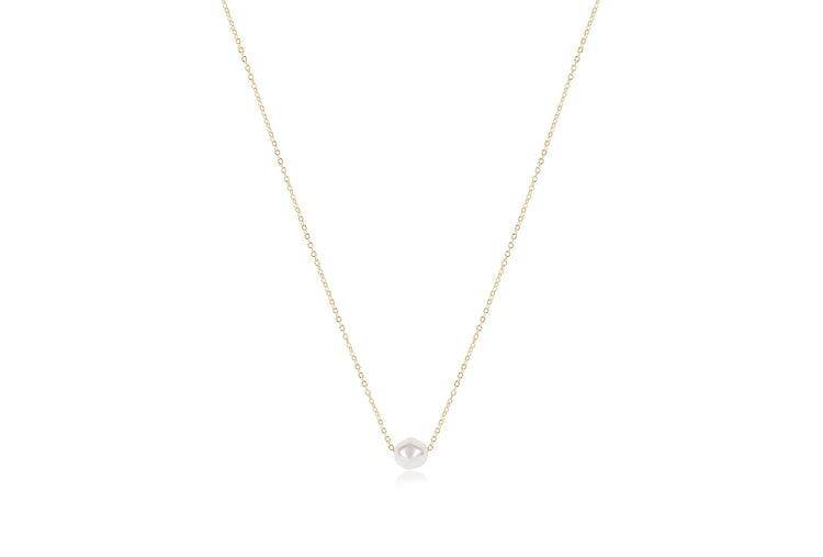 Gold-filled 16-inch necklace featuring an Admire Pearl pendant with a simple silhouette.