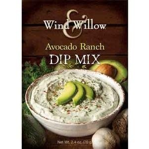 Avocado Ranch Dip Mix packet with green avocado illustration