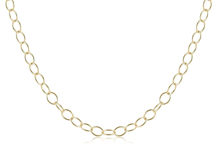Gold-filled chain choker necklace with delicate link detailing