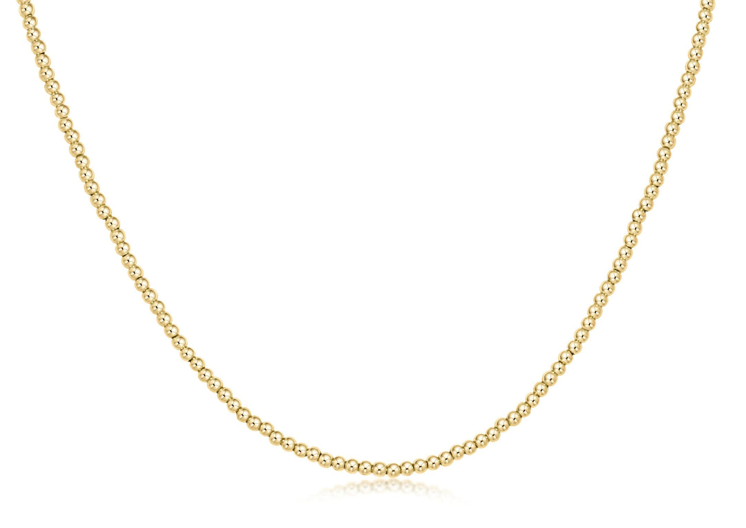 17” Choker Classic Gold 2MM Bead