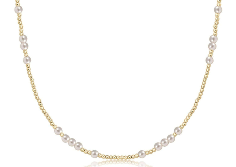 3mm pearl choker necklace in Hope Unwritten style with worry-free wear