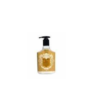 Luxury hand lotion bottle with a fresh fruit floral amber scent
