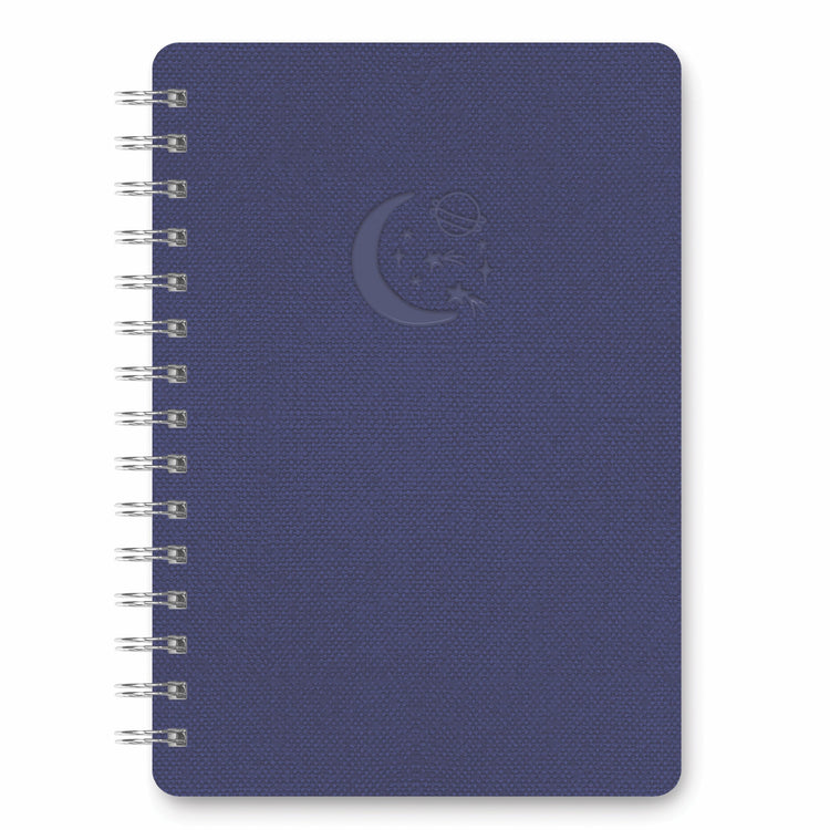 Amber Notes Spring Notebook Moons & Stars (Navy) Agatha Notebook – Amber Marie and Company