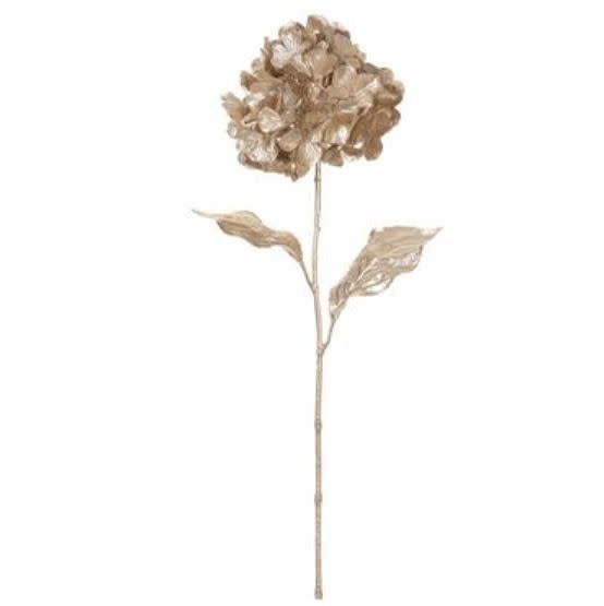 29" Metallic Hydrangea Spray