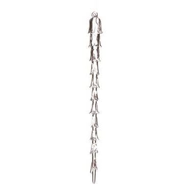 12.5-inch lavender glass icicle ornament with a textured, layered design.