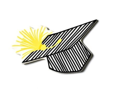 Striped Graduation Cap Mini Attachment