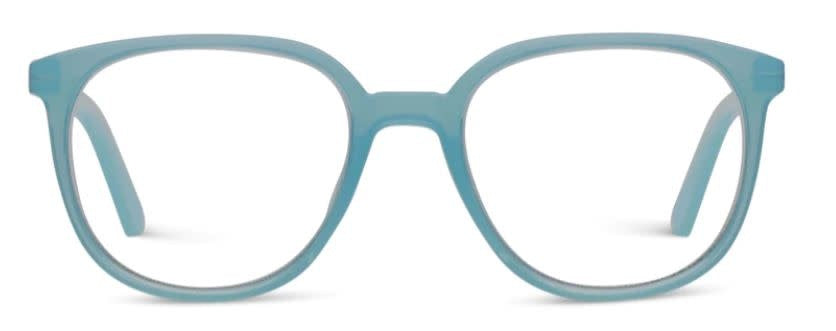 Fruit Punch eyeglasses with thin round frames in juicy colors featuring blue light filtering lenses.