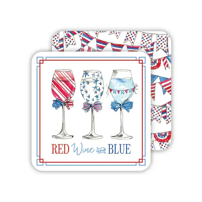 Square reversible coaster with geometric patterns on both sides.