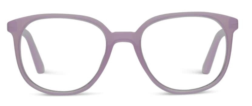 Fruit Punch eyeglasses with thin round frames in juicy colors featuring blue light filtering lenses.