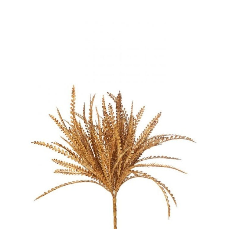 Artificial harvest grass bush with green PE foliage in a rounded silhouette.