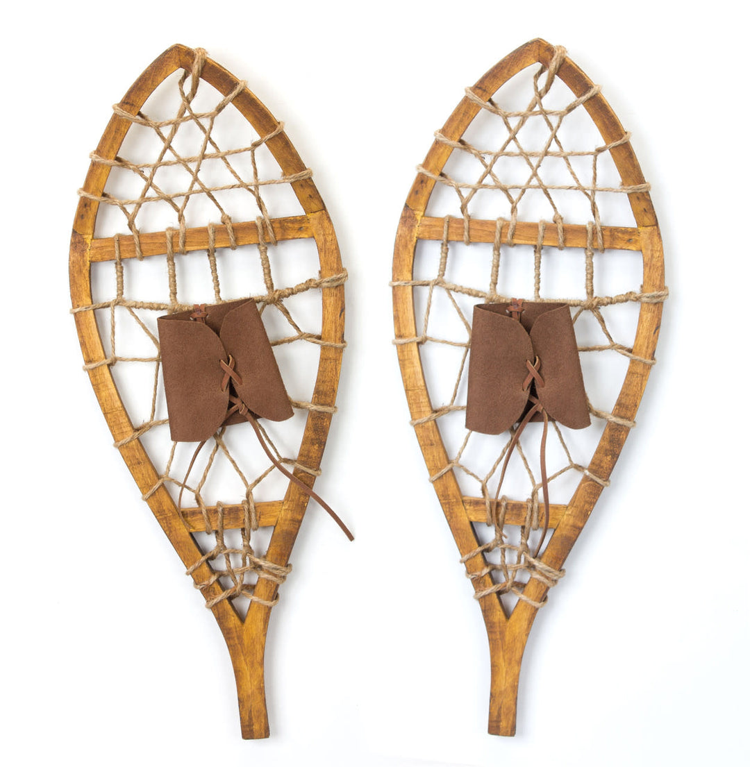 22"H Snow Shoes Wood Set of 2