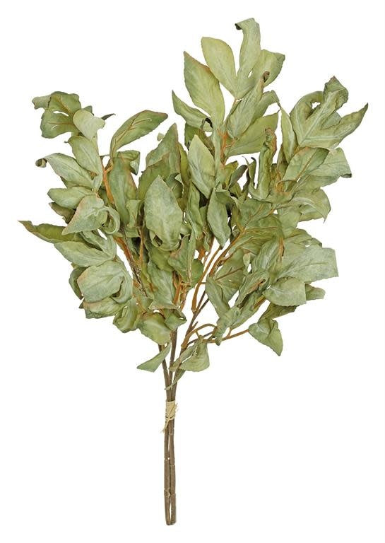 26" Dried Leaf Bundle Sage Green
