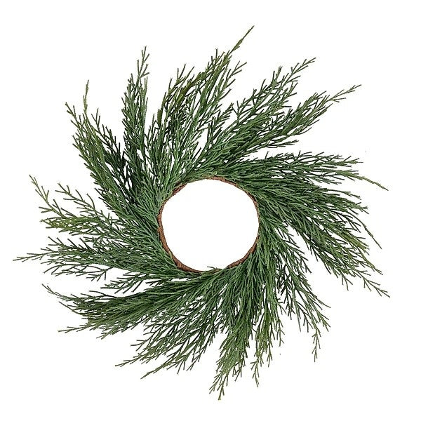 12" Arborvitae Candle Ring