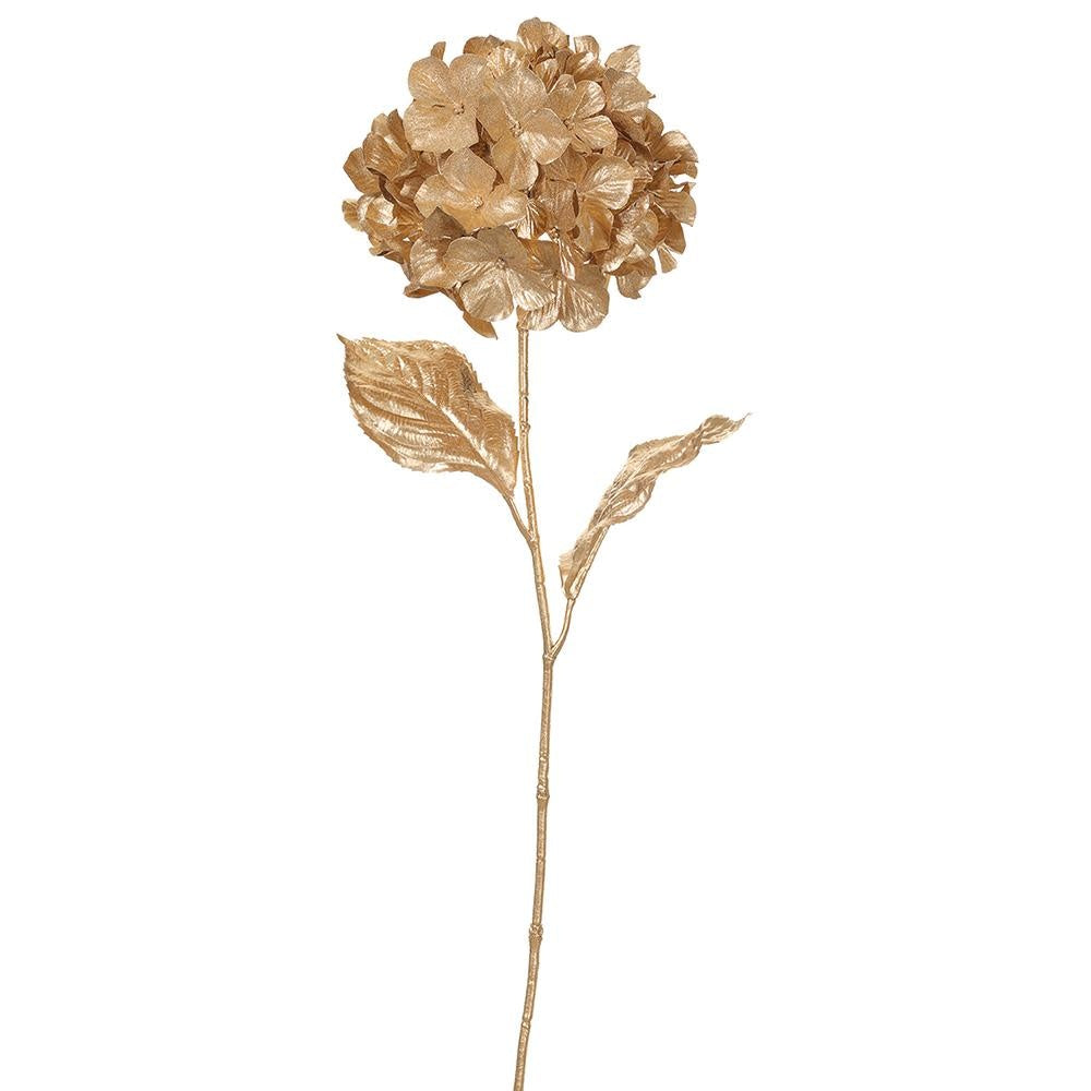 29" Metallic Hydrangea Spray