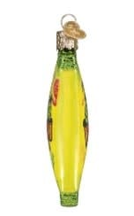 Red Sour Patch Kids ornament with glossy finish shaped like a gummy candy.