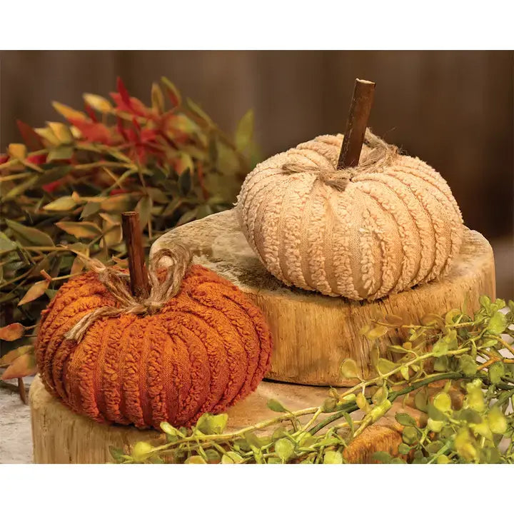 Mini Chenille Pumpkin  Brown - Sold Individually