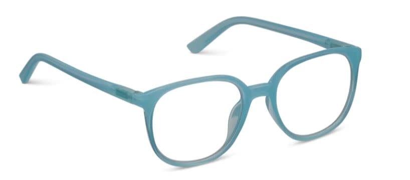 Fruit Punch eyeglasses with thin round frames in juicy colors featuring blue light focus lenses.
