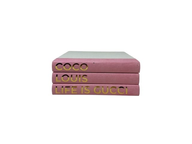 3 Vol Coco Louis Lig on Light Pink / Off-White Covers - Sold as Set