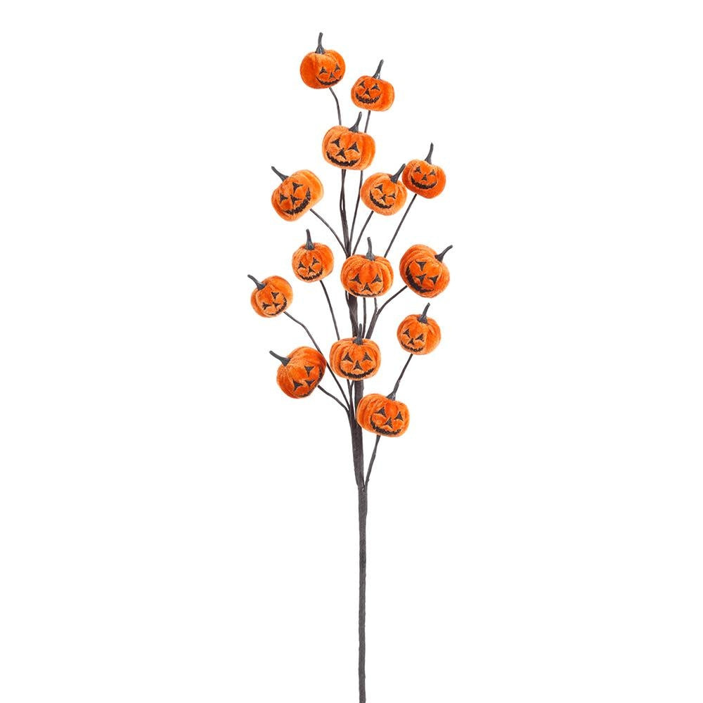 30" Jack-O-Lantern Pumpkin Spray Orange