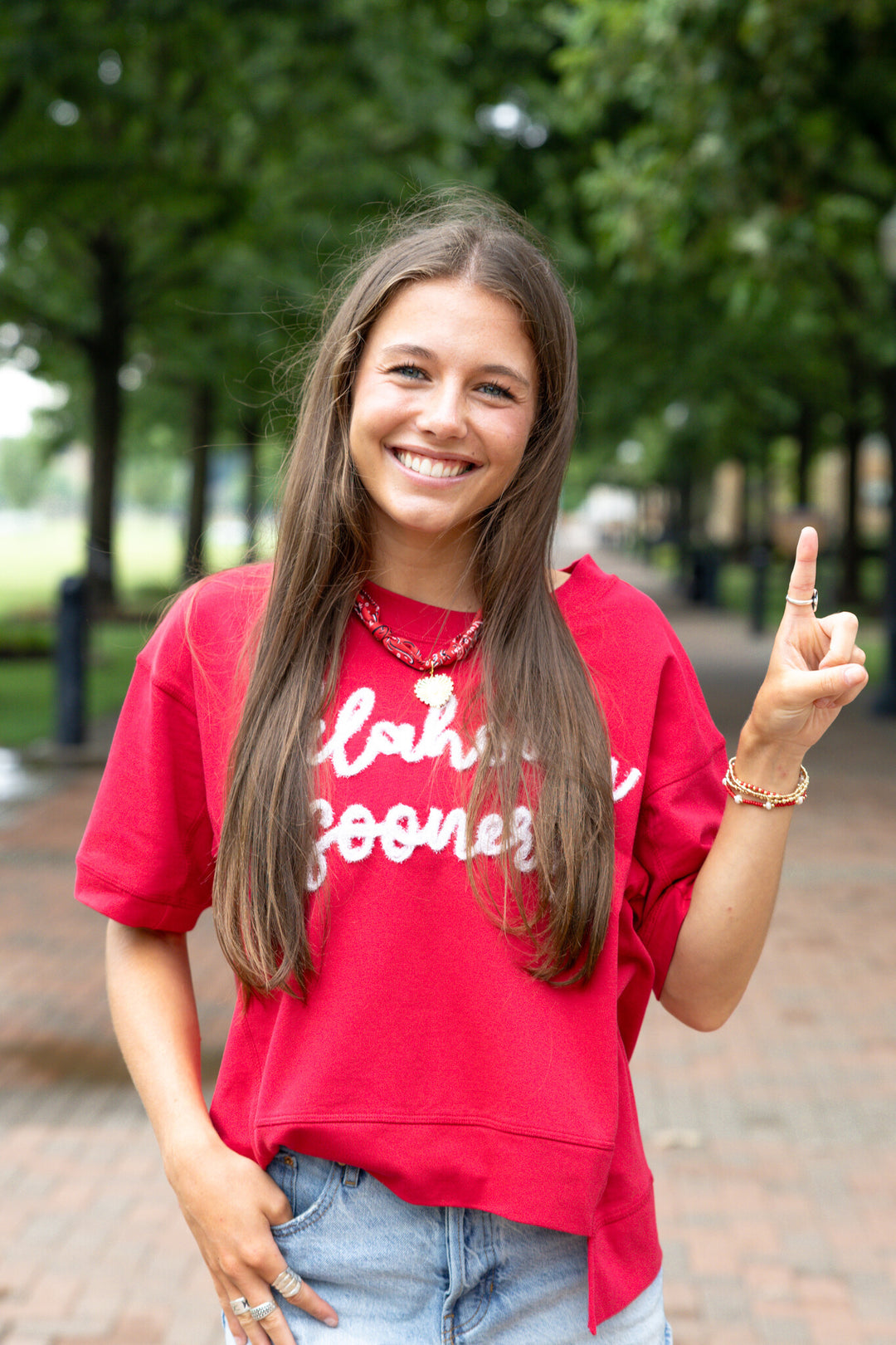 The Glitter Script Boxy Top