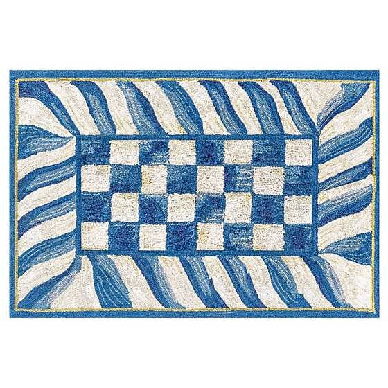 Truly Royal Check 2’ X 3’ Washable Rug
