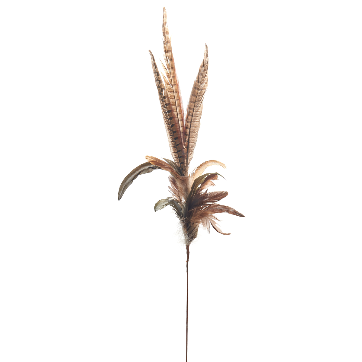 35" Mixed Feather Spray