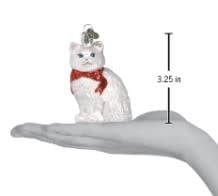 3.25-inch tall Princess Kitty ornament featuring a regal cat silhouette in pink and white with gold accents.